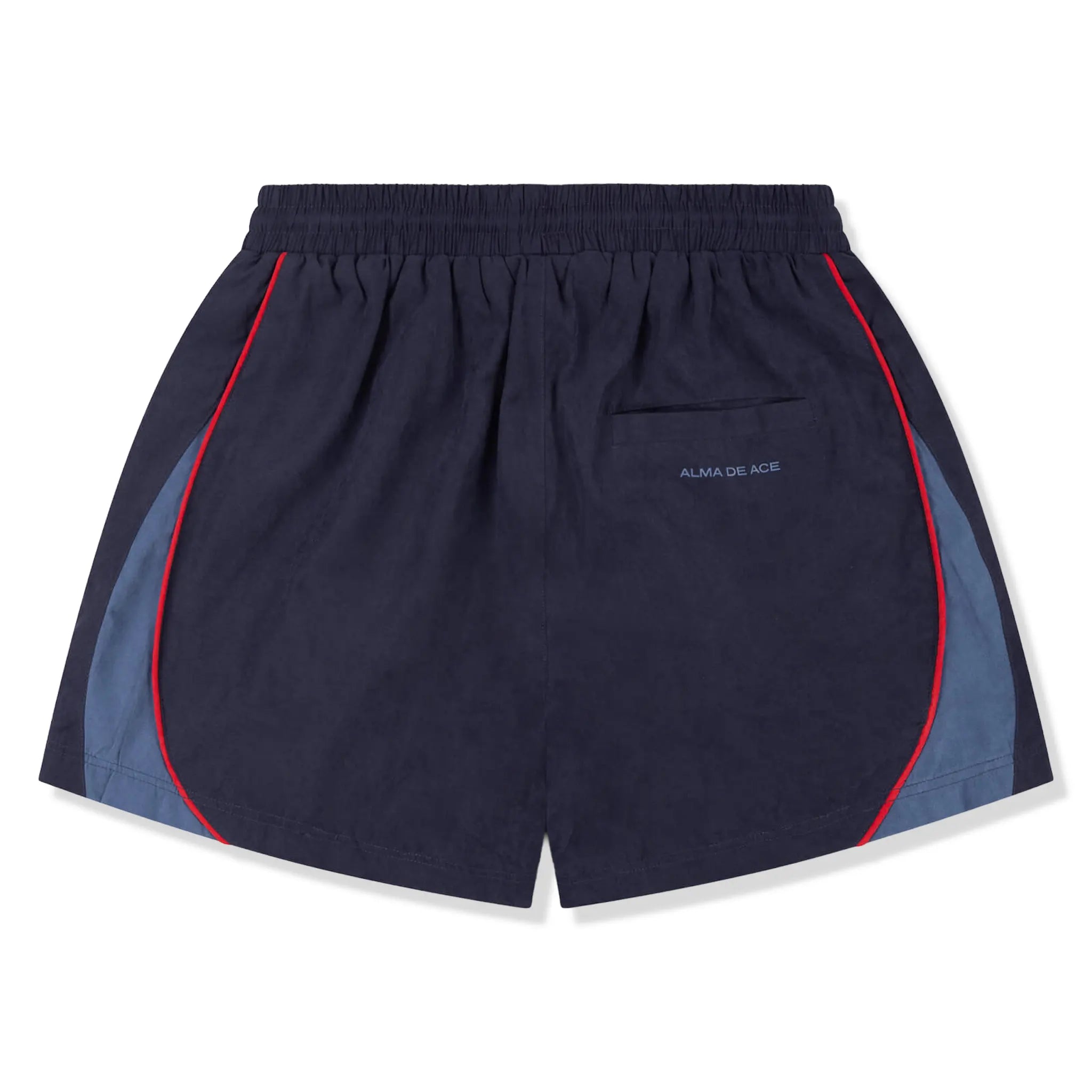 Back View of Alma De Ace Pexa Navy Blue Shorts
